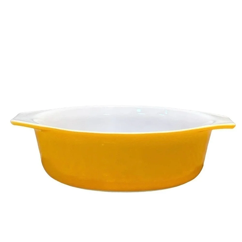 Pyrex 1.5 Quart Orange Ovenware 1960's Oval Dish